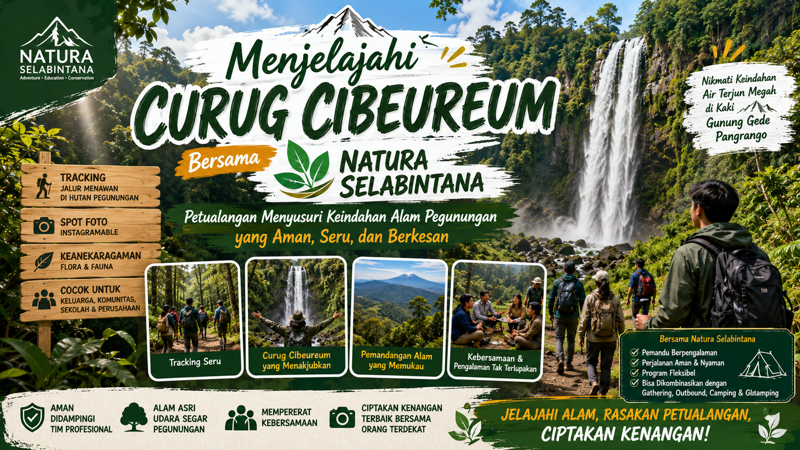 Read more about the article Menjelajahi Curug Cibeureum Bersama Natura Selabintana