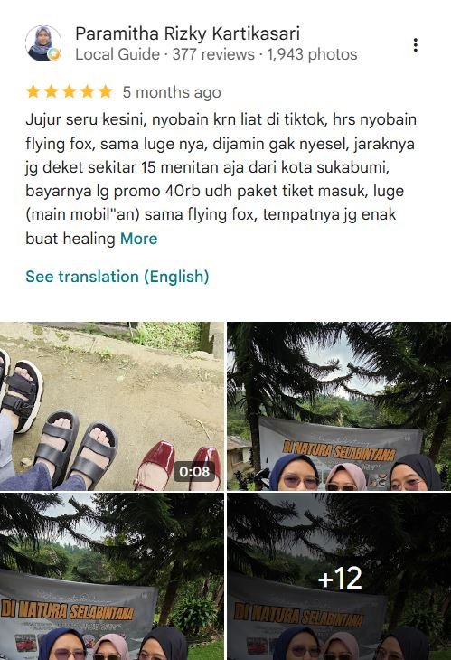 Testimoni & Review Bintang 5 Pengunjung Wisawatan Yang Puas (1)