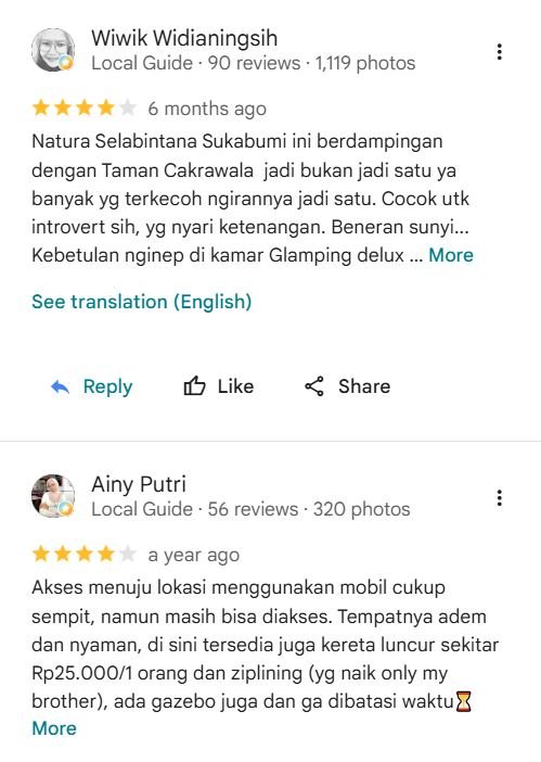 Testimoni & Review Bintang 5 Pengunjung Wisawatan Yang Puas (17)
