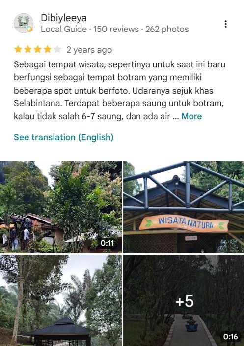 Testimoni & Review Bintang 5 Pengunjung Wisawatan Yang Puas (19)
