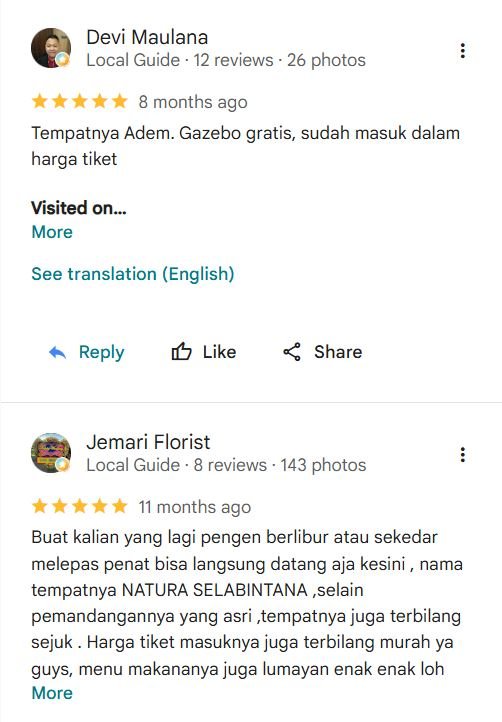 Testimoni & Review Bintang 5 Pengunjung Wisawatan Yang Puas (7)