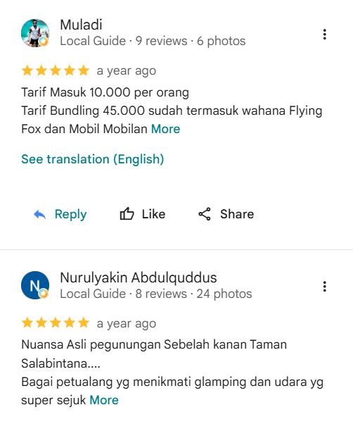 Testimoni & Review Bintang 5 Pengunjung Wisawatan Yang Puas (9)