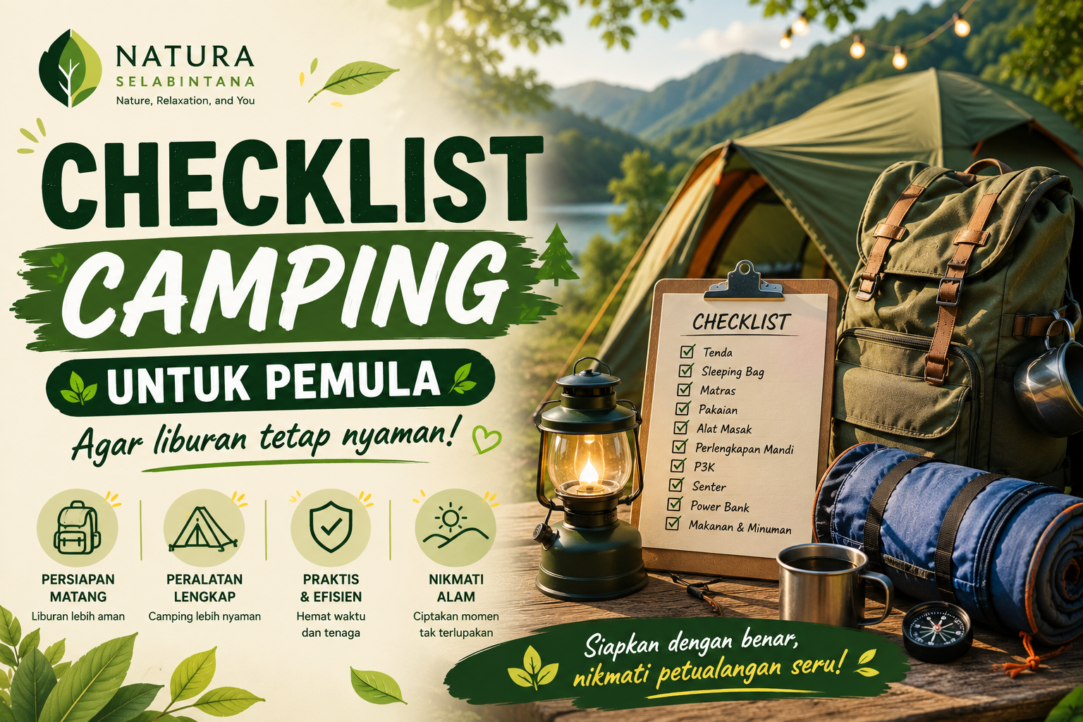 Read more about the article Checklist Camping untuk Pemula Agar Liburan Tetap Nyaman